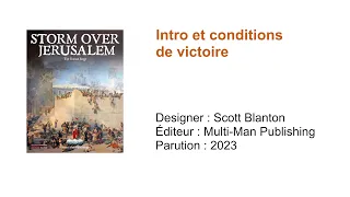 1- Storm over Jerusalem: The Roman Siege // Intro et conditions de victoire