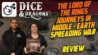 Dice and Dragons - The Lord of the Rings Journeys in Middle Earth Spreading War Review