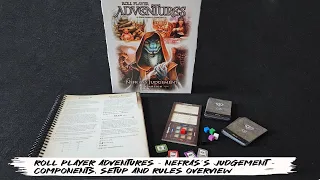 Roll Player Adventures - Nefras's Judgment - Components, Setup and Rules Overview