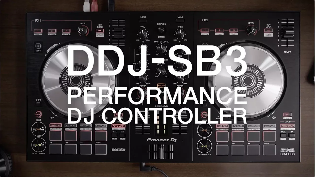 Product video thumbnail for Pioneer DJ DDJ-SB3 DJ Controller with Odyssey Bag