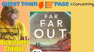 Far Far Out - Another Big Space Game -Kickstarter Critique Review