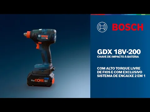 Chave de Impacto a Bateria GDX 18V-200 Bosch