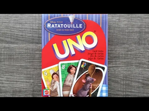 UNO Disney Pixar Ratatouille Movie Card Game