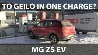 MG ZS EV Geilo test