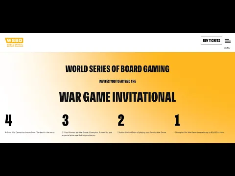preview of War Game invitational