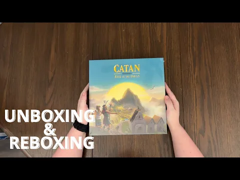 Catan Histories: Rise of the Inkas - Board Game Unboxing and Reboxing - What's in the Box?