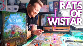 SOLO Playthrough - Rats of Wistar Board Game Review