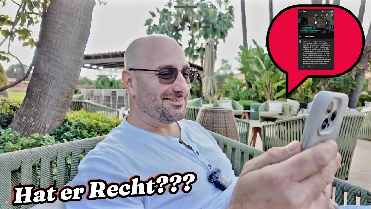 Youtube KOMMENTAR des Jahres: "E-AUTO FÜR DEN A*SCH"