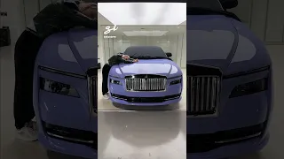 My Rolls-Royce got a 'Boracay Blue' paint job, what do you think?! 😍 #rollsroyce #spectre