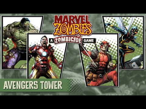 Marvel Zombies: A Zombicide Game (MZ - Avengers Tower) Gameplay - Twitch Live Stream Replay
