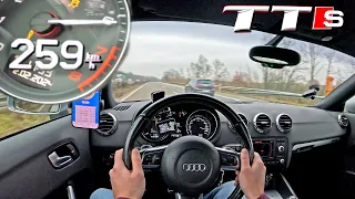 2008 AUDI TTS | 259KM/H on GERMAN AUTOBAHN