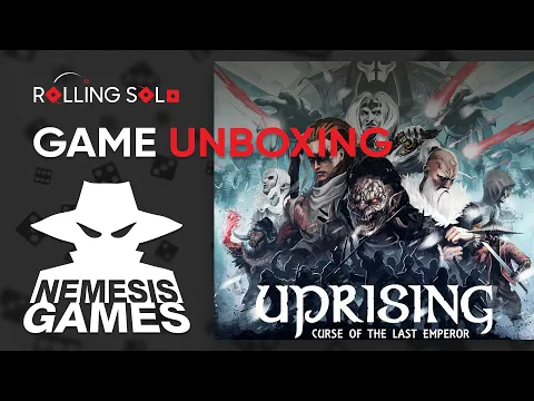 Uprising: Curse of the Last Emperor + Arch-Nemesis Expansion | Board Game Unboxing