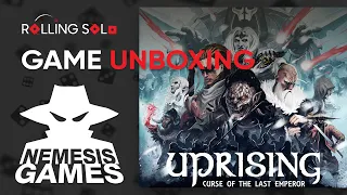 Uprising: Curse of the Last Emperor + Arch-Nemesis Expansion | Board Game Unboxing