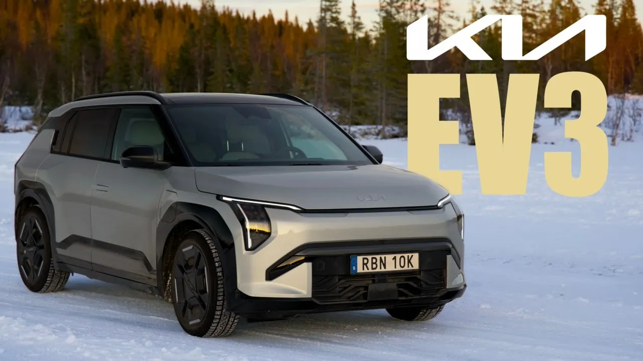 Provkörning: Kia EV3 Long Range - vintertest av elbil från Stockholm till Åre (ENG SUB)