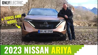 2023 Nissan Ariya e-4ORCE AWD - Battery & Range Real-World Test Under 4 degrees!