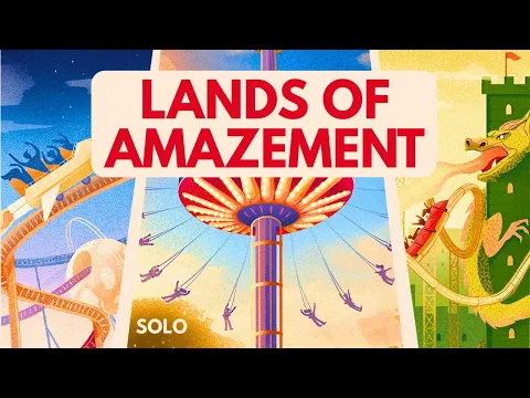 Lands of Amazement | Solo Board Game How to Play | Tutorial Playthrough (Review Copy Provided)