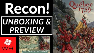 Recon! Quebec 1759 | 50th Anniversary Edition | Kickstarter Preview