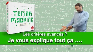 Turing machine - comprendre les cartes critères
