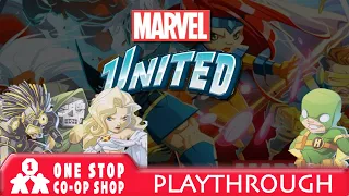 Marvel United | Bob vs Emma Frost, Dr. Doom, Warlock | One Stop Co-op Shop Streamed