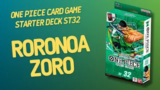 One Piece Card Game Starter Deck Green Roronoa Zoro ST32 | Inside with João Ricardo Ep915
