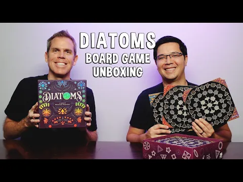 Unboxing Diatoms - Microscopic Algae Tile Placement Board Game