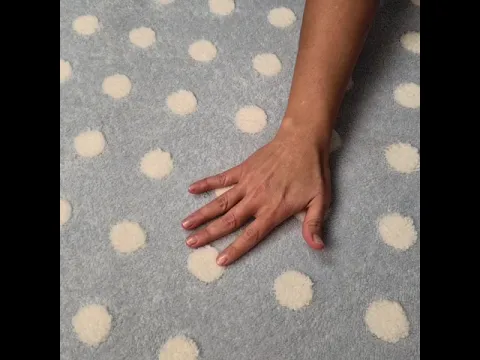 Tapete Infantil Mimo Bolinhas Azul 1,00x0,70m Jolitex