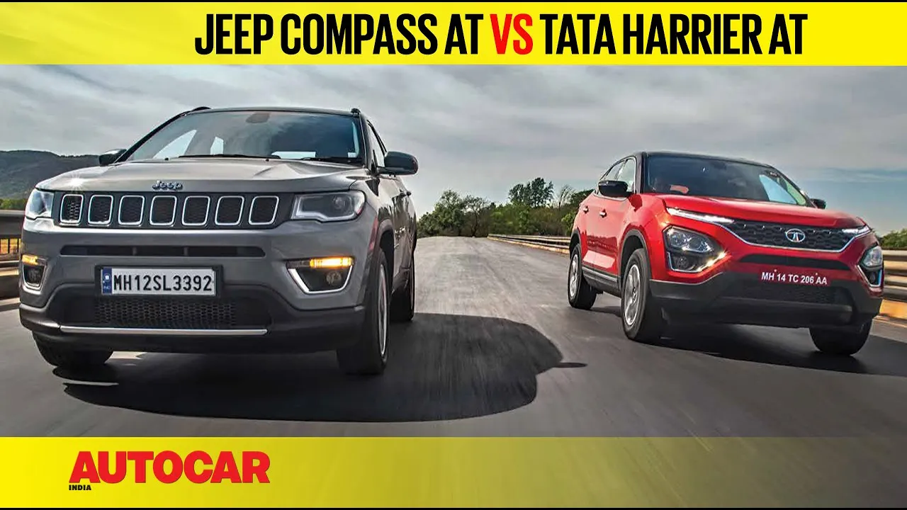 Tata Harrier Automatic vs Jeep Compass | Comparison Test Review | Autocar India