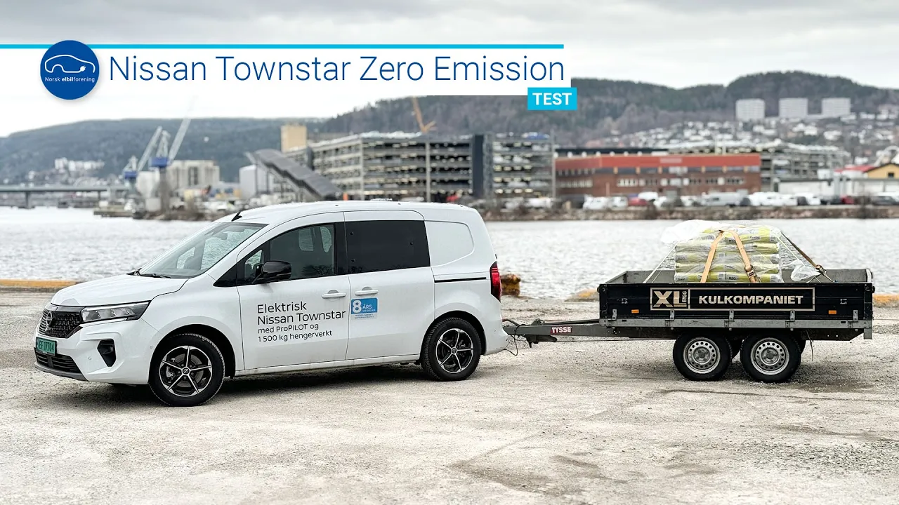 Test av elvarebilen Nissan Townstar med 1.5 tonn last!