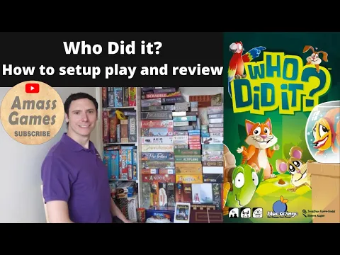 Who did it? Krasse Kacke party children's board game how to setup play and review * AmassGames * fun