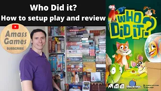 Who did it? Krasse Kacke party children's board game how to setup play and review * AmassGames * fun
