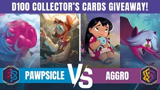 Pawpsicle VS Aggro Bounce - Disney Lorcana TCG Rise of the Floodborn Gameplay [D100 CARDS GIVEAWAY]