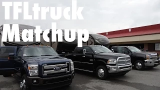 2015 Ford F-350 vs Chevy 3500 vs Ram 3500 Heavy Duty Dually Matchup Towing Review
