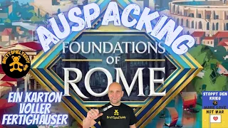 Foundations of Rome - Auspacking- Brettspiel Teddy - Board Games