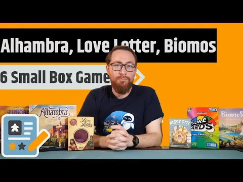 6 More Small Box Game Reviews - Alhambra, Love Letter, Score Cards & More!
