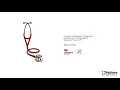 Stéthoscope de diagnostic 3M™ Littmann® Cardiology IV™, tubulure bordeaux, Édition Champagne, 69 cm, 6176 video