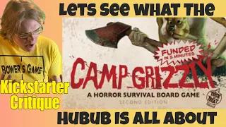 Camp Grizzly Second Edition - I've heard good things -Kickstarter Critique Review