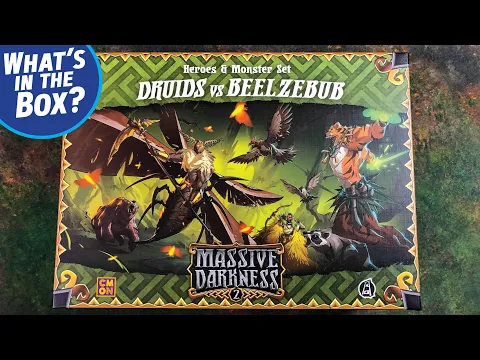 Massive Darkness 2 - DRUIDS vs BEELZEBUB Heroes & Monster Set Expansion Unboxing