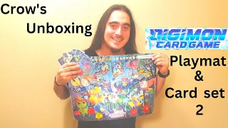 Crow's unboxing Digimon Card game playmat & card set 2