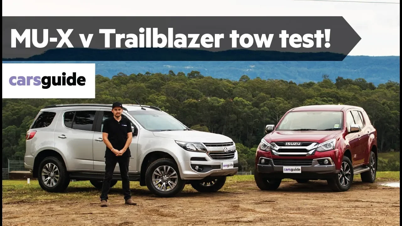 Isuzu MU-X vs Holden Trailblazer 2019 review: tow test