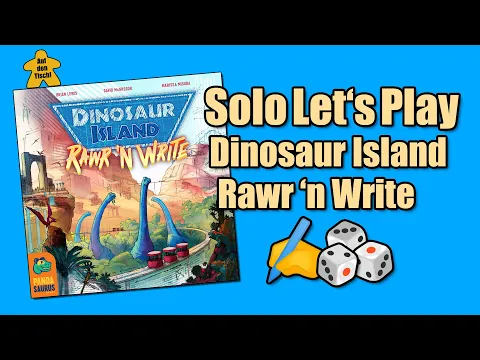 Solo Let's Play 🎲 Dinosaur Island Rawr 'n Write | Auf den Tisch!