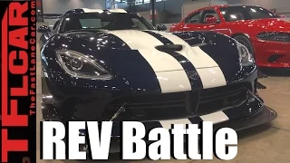 1,878 HP REV Battle: Dodge Viper vs Mustang Shelby GT350 vs Charger Hellcat
