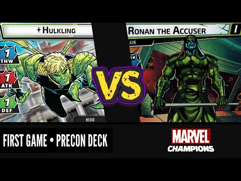 HULKLING DEBUT vs RONAN THE ACCUSER | Marvel Champions Playthrough | Civil War Precon Deck
