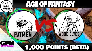 OnePageRules - Age of Fantasy - Ratmen VS Wood Elves - 1,000 pts