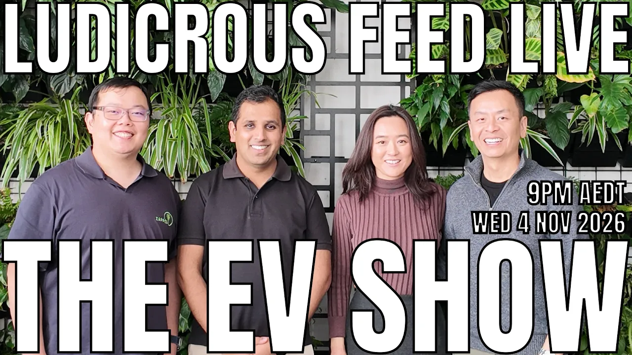 The EV Show by Ludicrous Feed - Weekly Live Stream | Wed 4 Nov 2026