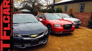 2015 Chrysler 300 vs Chevy Impala vs Ford Taurus Mashup Review in TFL4K