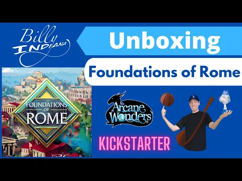 Foundations of Rome Board Game Unboxing (Kickstarter version - Emperor Level)