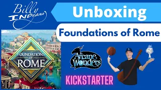 Foundations of Rome Board Game Unboxing (Kickstarter version - Emperor Level)