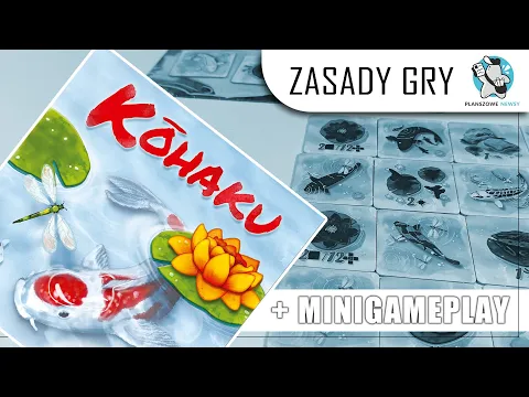 KOHAKU || Kafelkowe układanie stawu - zasady + minigameplay || Nasza Księgarnia || jak grać?