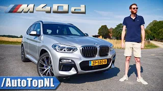 BMW X3 M40d REVIEW on AUTOBAHN (NO SPEED LIMIT) & ROAD by AutoTopNL