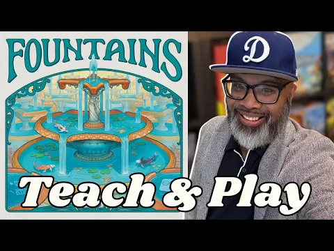 Fountains: Unique 3-D tile-laying game and scoring! | Solo Teach & Play